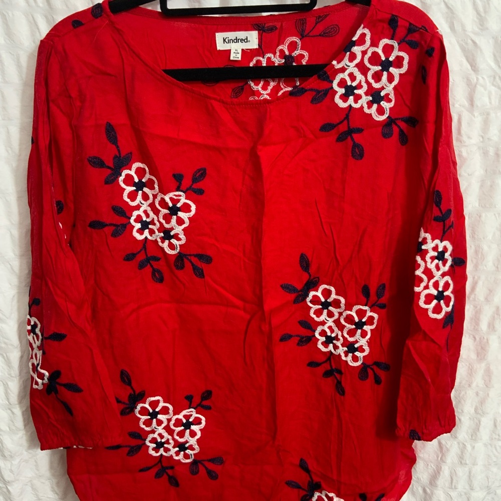 Kindred Red blouse